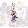 Undertale Schlüsselanhänger Anime Schlüsselring Männer Frauen Acryl Auto Cosplay Handy Tasche Anhänger Anhänger Party Kinder Geschenk Schmuck Spielzeug