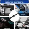 11pcs Impact Adapter and Reducer Set and Universal Joint Swivel Socket Adapter Set,1/4"3/8"1/2"3/4"1"Drive Socket Adapter Set