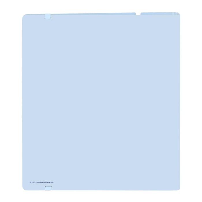 Classeur avec recharge - safta - 4 anneaux de 35 mm - 100 feuilles A4 - 27x4x32 cm - Bleu clair - Fermeture élastique