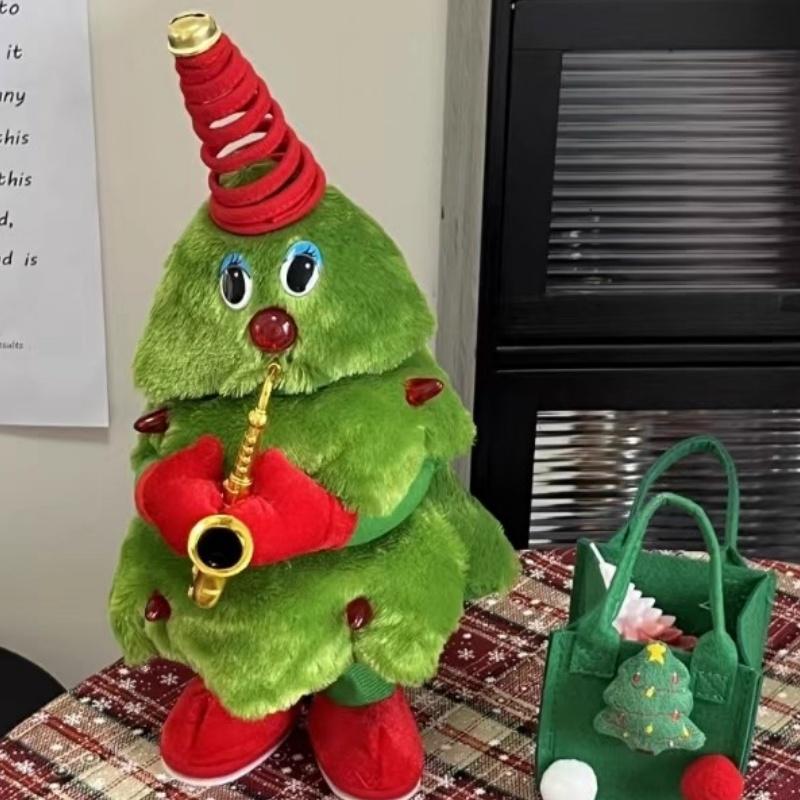 43cm Dancing Singing Christmas Tree Moving Plush Toy Ornaments Decorations Birthday New Year Christmas Gifts Children