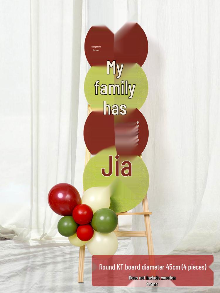 Customized Wedding Reception KT Board and Artificial Flower Display Stand