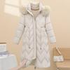 Fashion Winter Woman Coats Hooded Faux Fur Collar Thick Warm Plus Size Long Parkas Loose Women's Jackets
