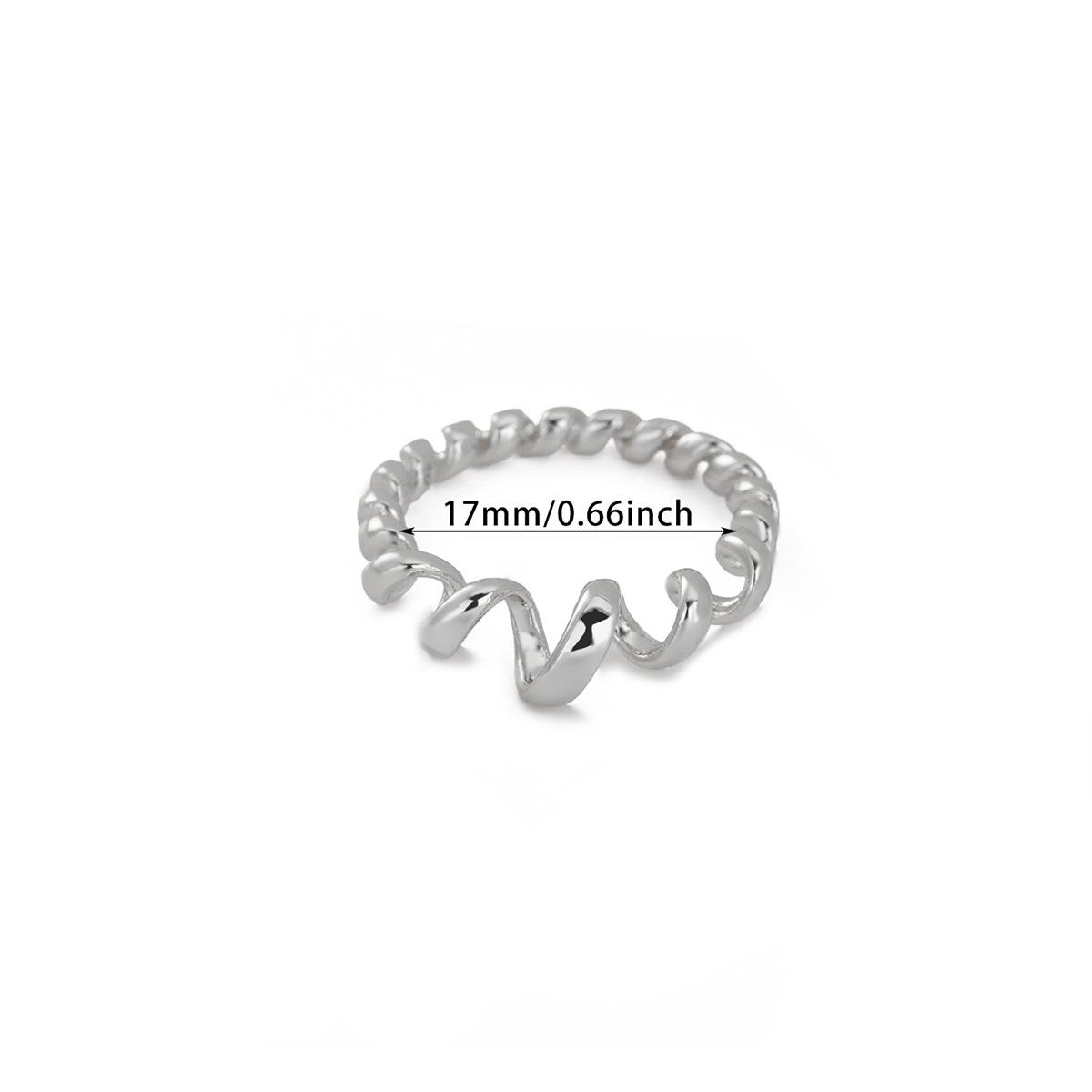 

Luxury Zircon Geometric Twist Ring For Women Stainless Steel Gold Color Vintage Finger Ring 2026 Fashion Wedding Couple Zircon