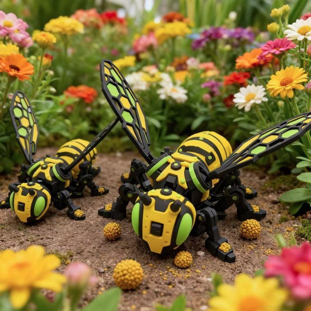 3D-gedruckte 3D-gedruckte mechanische Biene Bewegliches Gelenk Gelenkige Bienen Spielzeug Weihnachtsgeschenk