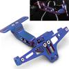 Blue Aluminium Alloy Motorbike Multiangle Adjustable License Number Plate Holder