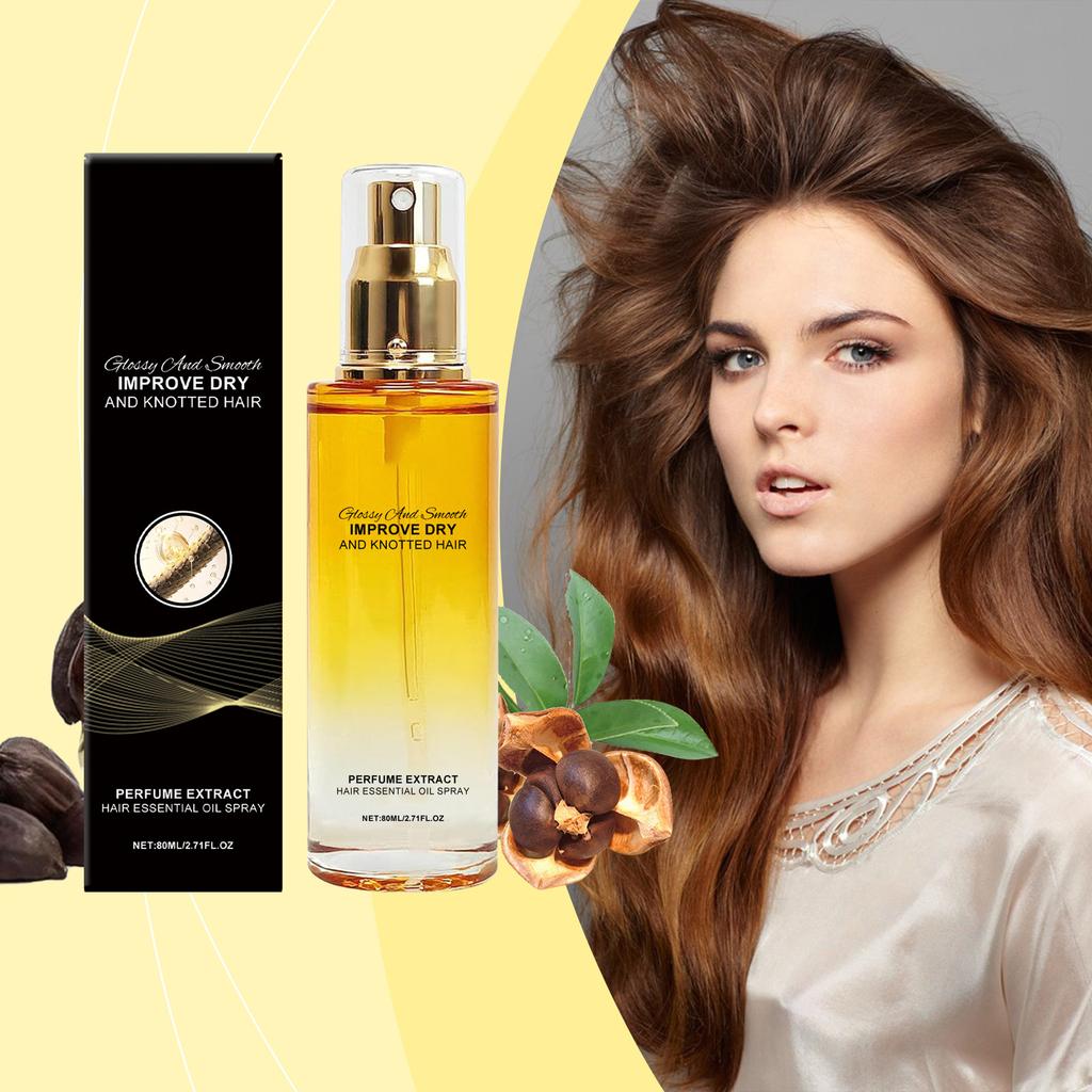 Smoothing And Repairing Hair Oil, Strengthening Hair , Reducing Hair Loss, Dyeing And Repairing Hair Oil Spray 80ml