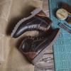 Men's British Style Leather High-Top Work Boots