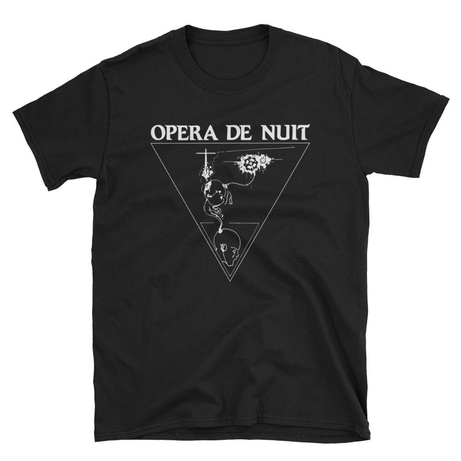 Opera De Nuit T shirt, French Coldwave, Asylum Party, Days Of Sorrow, Sisters of Mercy, Strawberry Switchblade, The Chameleons, Post Punk, L