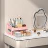 High-End Cosmetic Storage Box: Large-Capacity Organizer for Lipsticks, Eyebrow Pencils, and Skincare Products. Perfect for Desktop Dressing Tables.