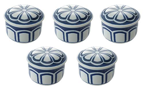 Saikaitoki (Saika Pottery) Medium Bowl, Chawanmushi Bowl, with Lid, Large Size, for Entertaining, Storage Container, Pickles, Pickled Plums, Mino Ware