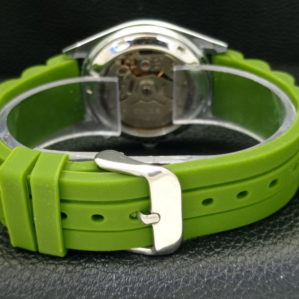 AUTOMATIC SEIKO 5 JAPAN MENS 6309A REFURBISHED GREEN COLOR DIAL WATCH a440320-4 Sk-a440320
