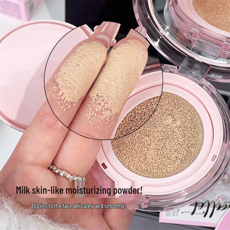 Jiujiu Diary Sunscreen Cushion BB Cream: Concealer, Brightening, Oil Control, Waterproof, Long-Lasting, Non-Cakey Foundation for Students and Parties.