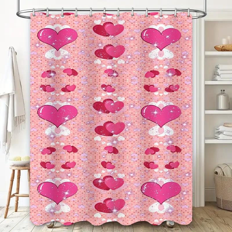 Fashion Pet Shower Curtain Black Silhouettes Dog Design Print Non-Slip Bath Curtains With Rings For Home Decoration In Bathroom