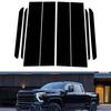 8Pcs Car Pillar Posts Window Molding Cover Trims BC Column Panel Parts Decoration Stickers Fit For Chevrolet Silverado 2500 HD /3500 HD 2020-2025