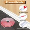 1pc 2m/3metersX19mm Peel and Stick Baseboard Molding Trim Flexible Self-Adhesive Wall Base Moulding Trim Caulk Strip