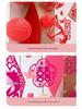 Double Happiness Red Koi Wedding Ornament - Chinese Style Paper Cut Decoration Set for Engagements and Windows