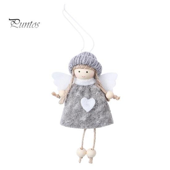 Cute Angel Figurines for Decor Plush Doll Ornaments, Christmas Fairy Girl Hanging Pendant Pastel Holiday Tree Decorations Home Decor, Party, New Year,