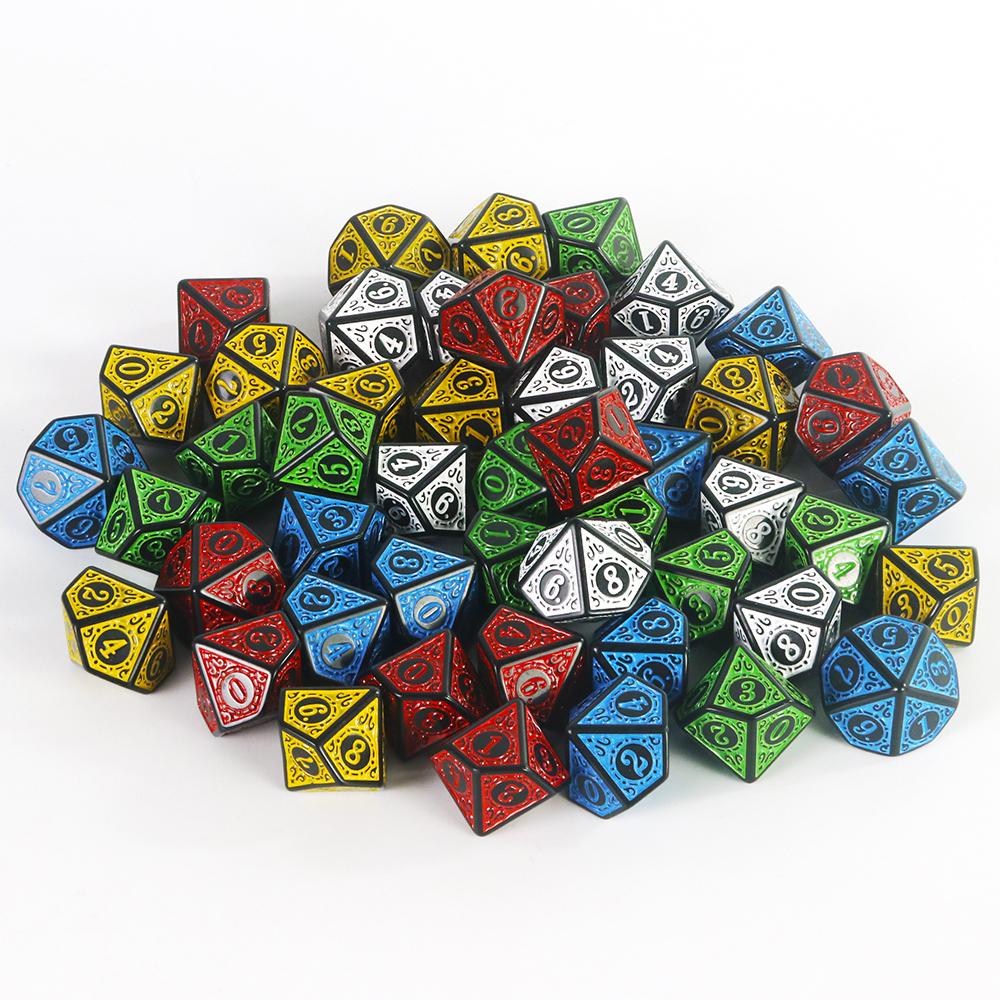 10 Sided Acrylic Dice D10 Polyhedral Dice Collection for DND RPG Role Playing Table Games