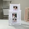 Vintage Rotating Wheel Picture Frame 5inch 12 Photos Classic Ferris Wheel Photo Display Frame DIY Rectangular Photo Organizer