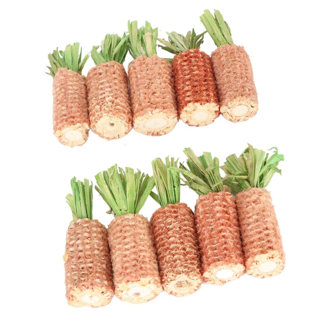 10 szt. Chomik Kolba kukurydzy Zabawka w kształcie marchewki Do ścierania zębów Królik Kolba kukurydzy Zabawka do żucia dla chomika świnki morskiej