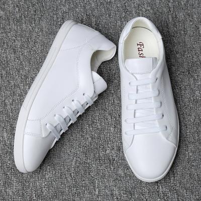 Lightweight Comfy Men Casual Footwear Genuine Leather White Shoes Youth Fashion Trend Tenis Masculino Street Style Hot Sale Flat