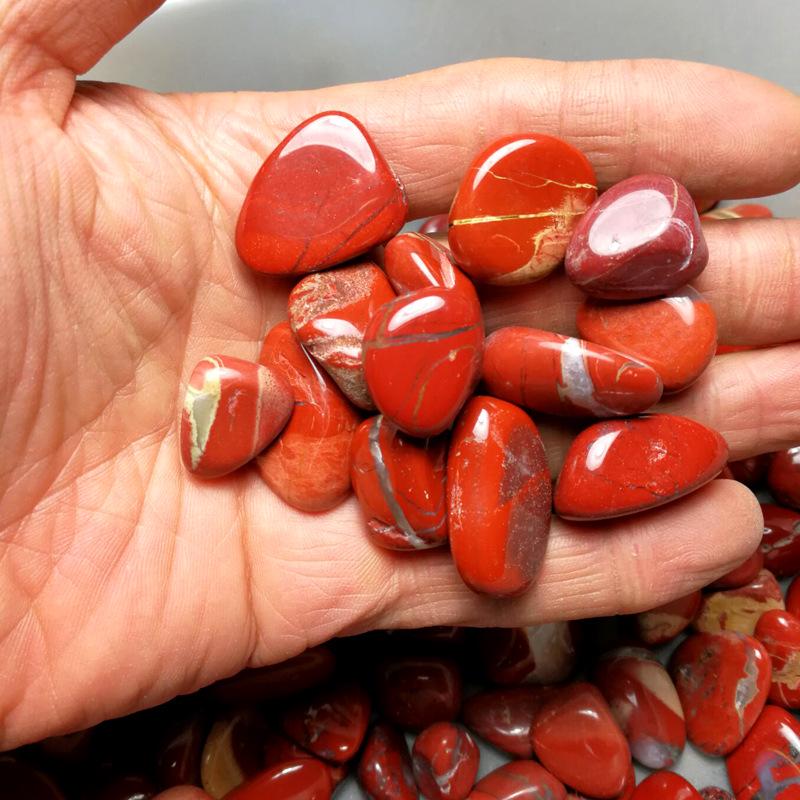 Natürlicher Roter Jaspis Bruchsteine, 15-40 mm, 100g