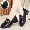 Popular Comfortable British Women's Shoes 2025 Autumn One-pedal Soft-soled Single Shoes Leather Shoes Women's New Soft Leather Loafers Women's