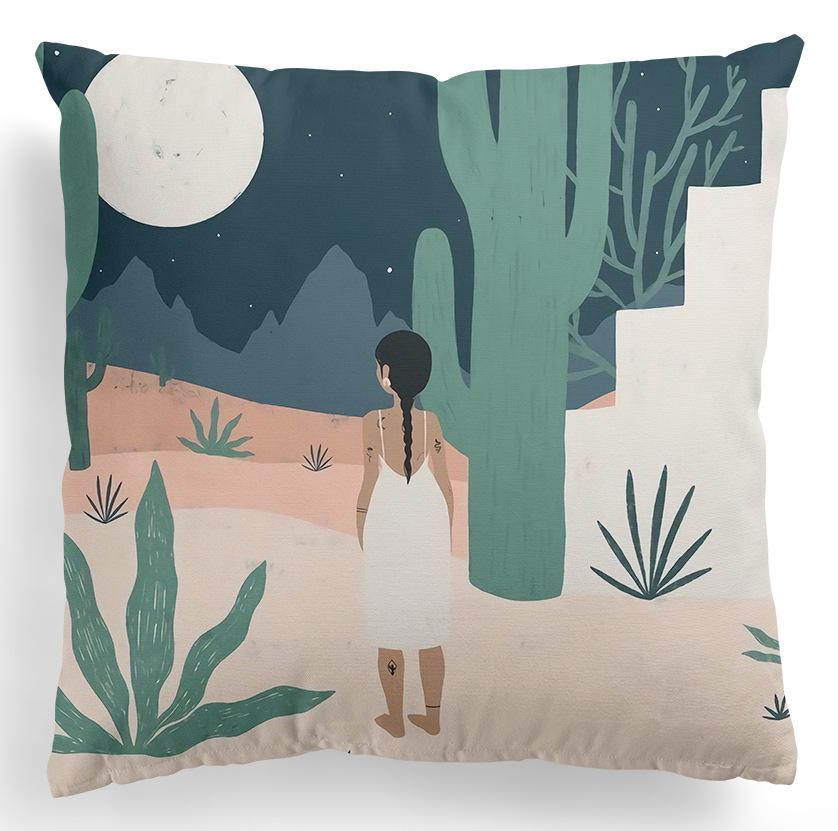 Home Kissenbezug, quadratisch, Bürodekoration, Kissenbezug, abstrakte Malerei, Druckmuster, Dekoration