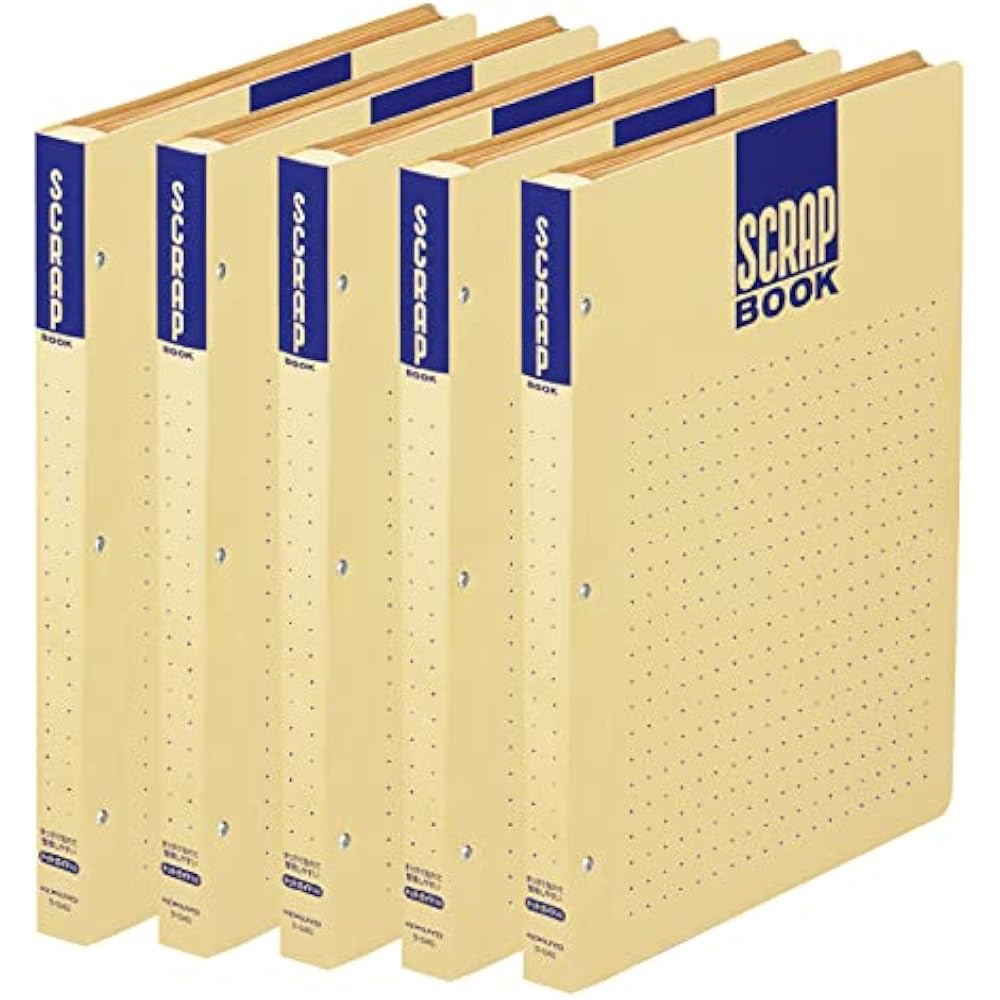 KOKUYO (KOKUYO) Scrapbook with D Dot Guide A4 5 Books Set Ra-D40X5