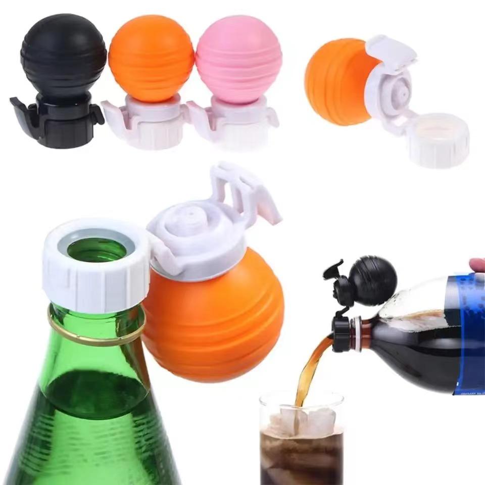 1pcs Inflatable Cola Pump Carbonation Keeper Drink Sealer Bottle Stopper Soda Cap Beverage Saver