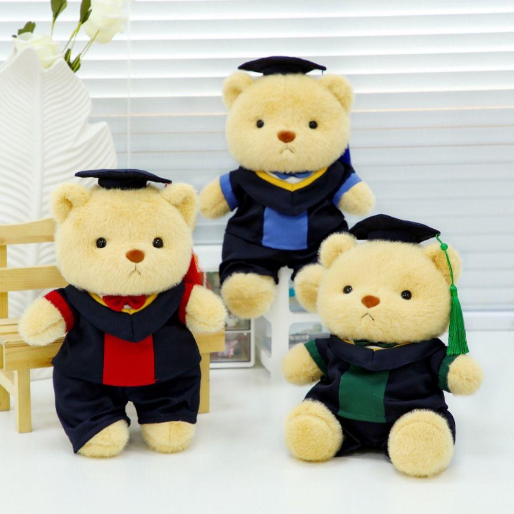 Removable Outerwear Doctor Cap Graduation Bear Doll Sitting Bear Plush Doll  Graduation Season