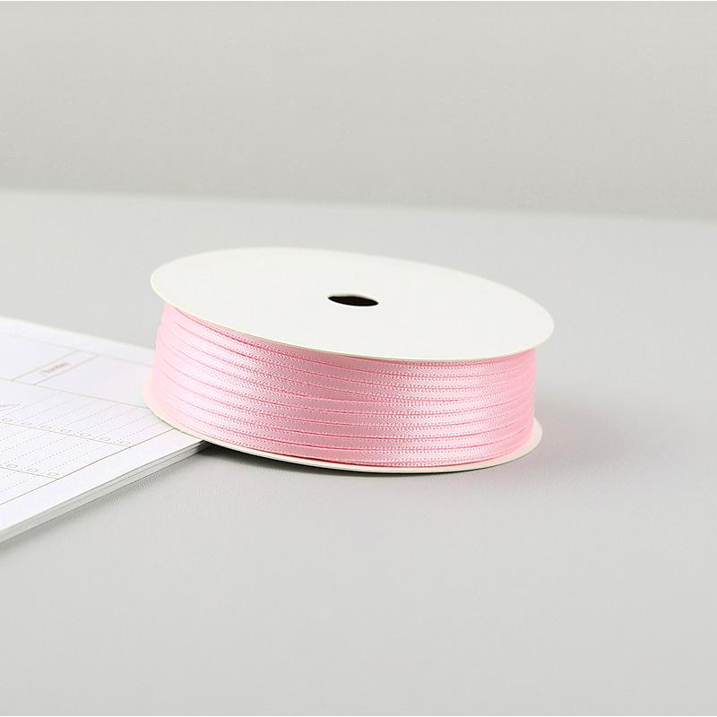 2MM Thin Ribbon Balloon 1 Volume Colorful Rope Ribbon Double-Sided Ribbon Decoration DIY Packaging Hair Accessories Wholesale
