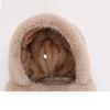 Winter Warm Pullover Hat Scarf Mask Integrated Hat Women's Outdoor Riding Fleece Ear Protection Knitted Wool Hat