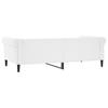 Vidaxl Sofa with Sleeping Function, White, 100X200 Cm, Faux Leather
