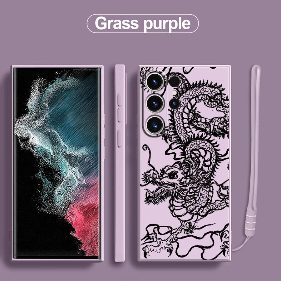 Case for Samsung Galaxy S25 S20 FE S21 Plus S23 S22 S24 Ultra Note 20 10 Ultra S25Edge Phone Cover Cool Dragon
