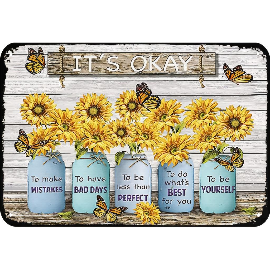 Do What Makes You Happy Vintage Metal Tin Sign Inspirational Wall Art for Home, Restaurant, Bar, Cafe, Garage Workshop Decor