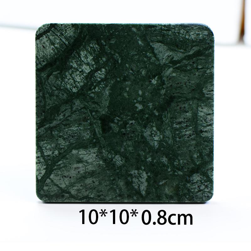 Nordic Marble Insulated Coaster – Round/Square Heat-Proof Cup Holder & Photo Prop.