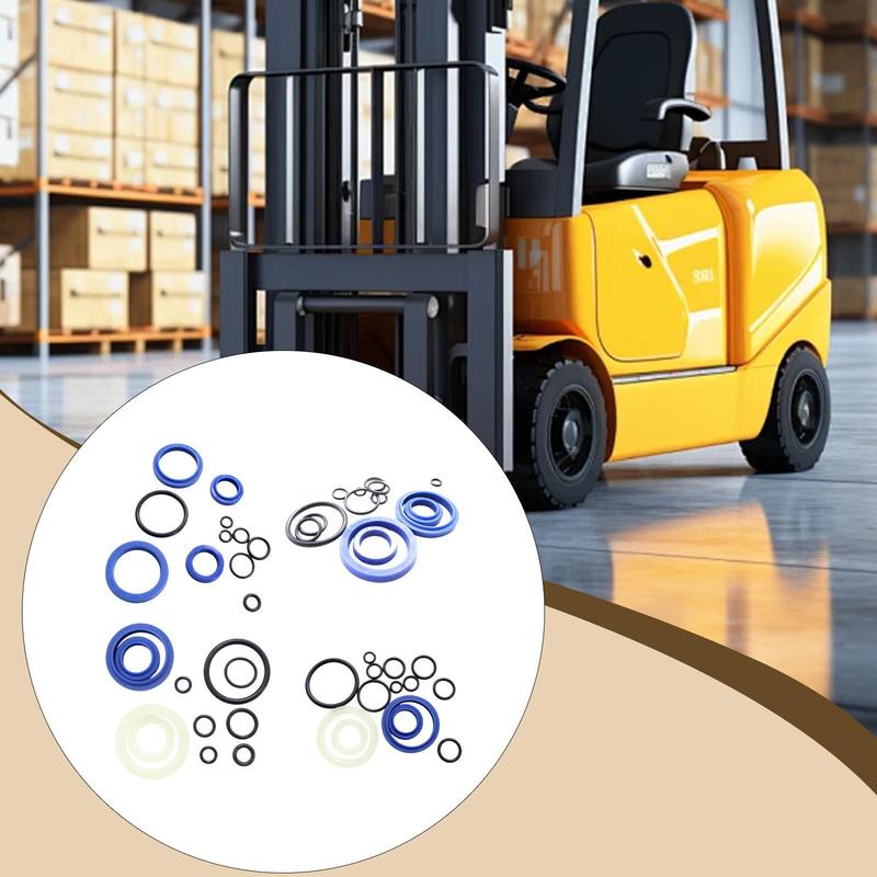 Manual Pallet Truck Oil Seal and O Ring Set Hydraulic Forklift Repair Kit Accessories for Easy Restoration