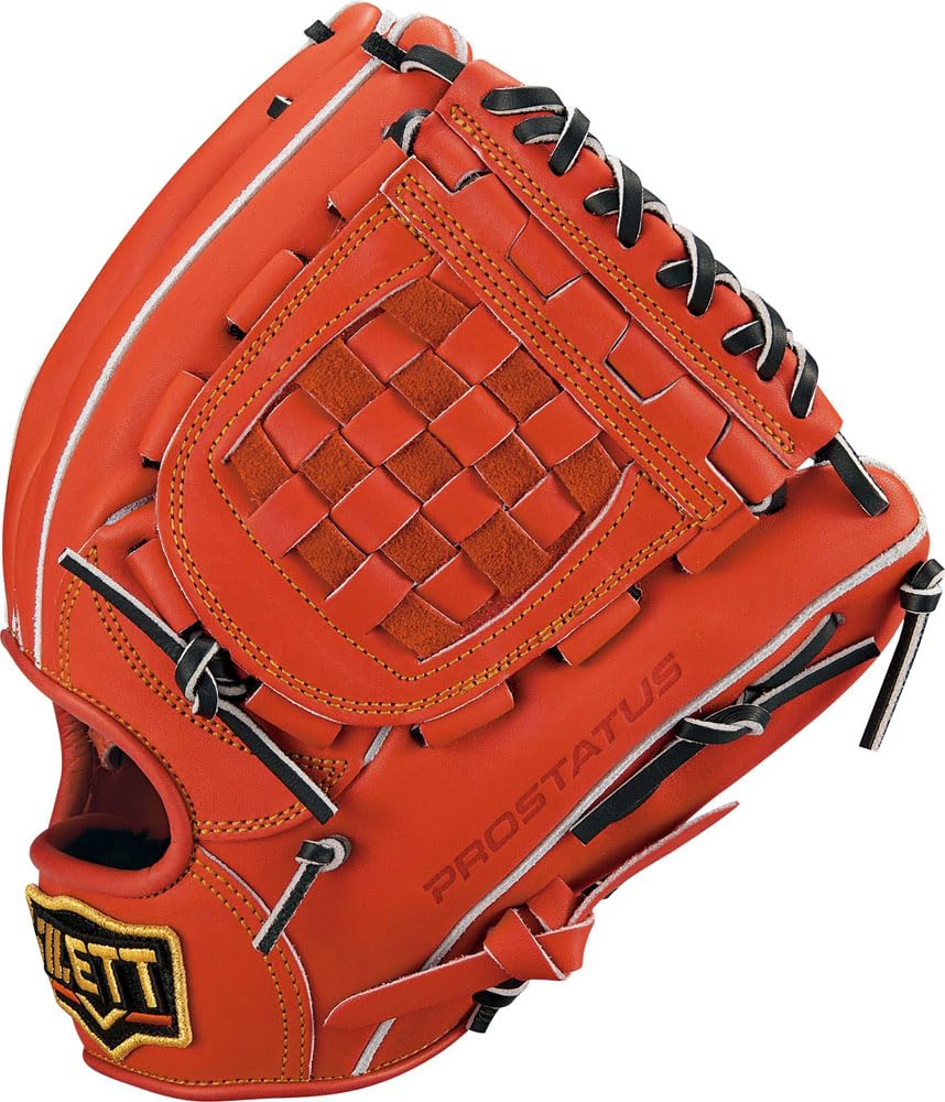 ZETT Hard Glove 2201 Baseball Soft Glove Hard D LH (Prostatus) (bprog566-5819) Orange/Black