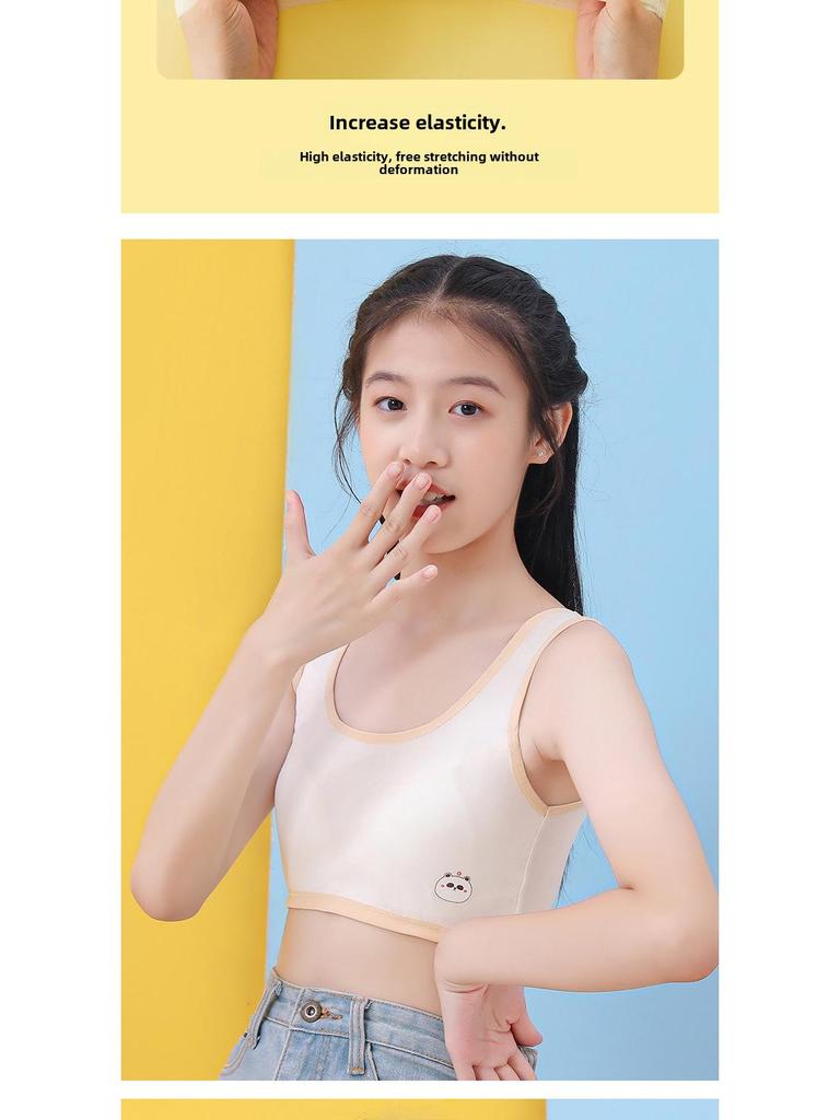 Mädchen Reine Baumwolle Brustwickel Weste - Anti-Bump BH für Junior High Schülerinnen