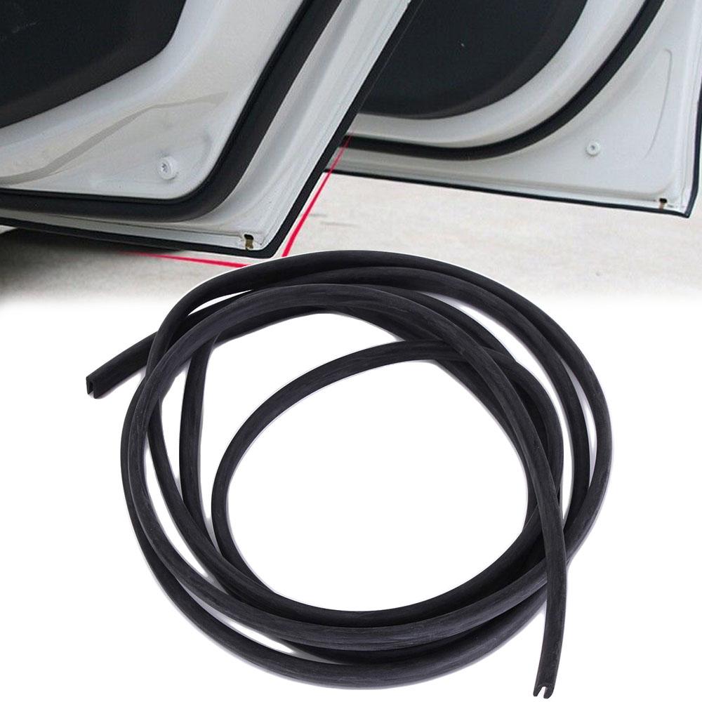 1Pcs Car 2M Black U Shape Strip Door Bumper Grill Interior Exterior Scratch Protector Edge Guard Rubber Strip