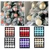 Christmas Tree Decorations Ornament Set For Winter Halloween Decor Red Shatterproof Christmas Ornaments Bulk Glass Crystal Beads
