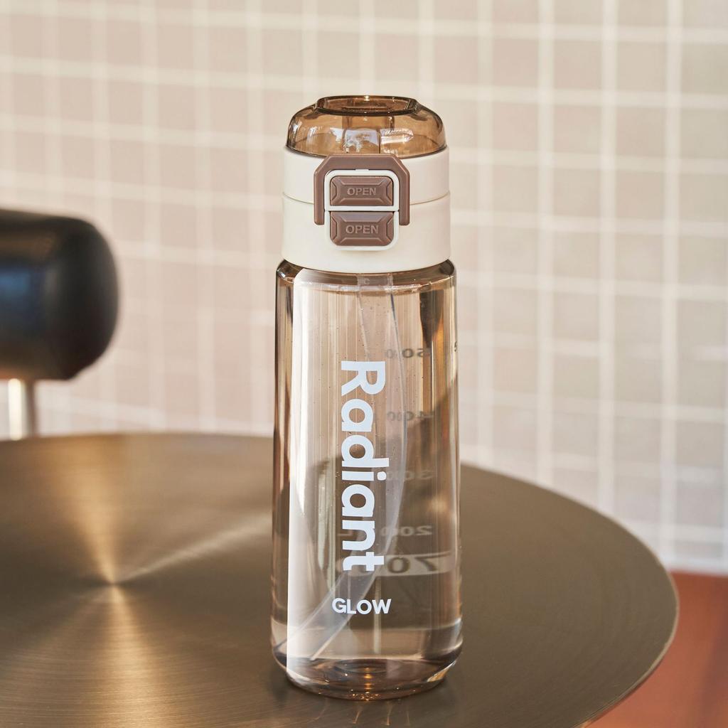 550ml Plastic Water Bottle Sports Water Cup with Straw Portable Drop Resistant Drinkware BAP Free Transparent Water Kettle