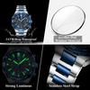 POEDAGAR Top Luxury Man Wristwatch Date Waterproof Luminous Chronograph Watch for Men Stainless Steel Quartz Watches Reloj