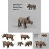 Divoký africký nosorožec Model Sběratelská hračka Pro vzdělávací expozici A Děti Učení