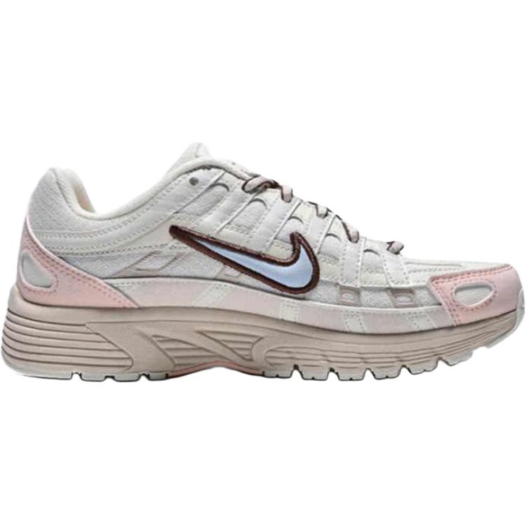 Nike P 6000 Abrasion Resistant Low Top Kids' Running Shoes Beige Gray Pink Teenagers Sneakers II4262-042