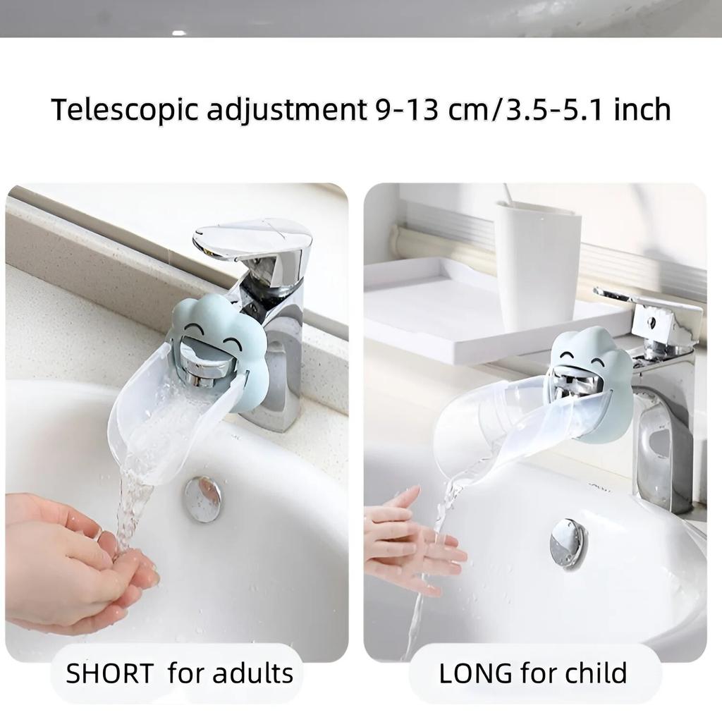 Adjustable Child Hand Washing Water Assistant Faucet Extended for Kitchen Bathroom