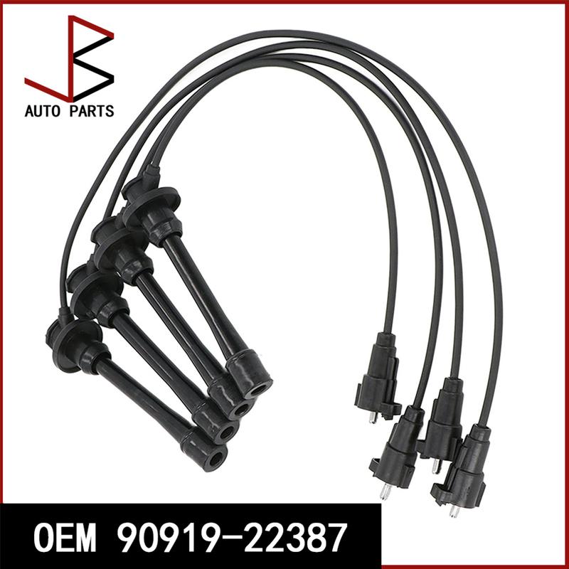 4PCS 1 Set OEM 90919-22387 9091922387 Wires Spark Plug Wire Ignition Cable Fit For Toyota 4Runner / T100 / Tacoma Auto parts