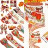 Thanksgiving 5 Yards Pumpkin Orange Ribbon for Crafting and Gift Wrapping Fall Harvest Polyester Ribbons