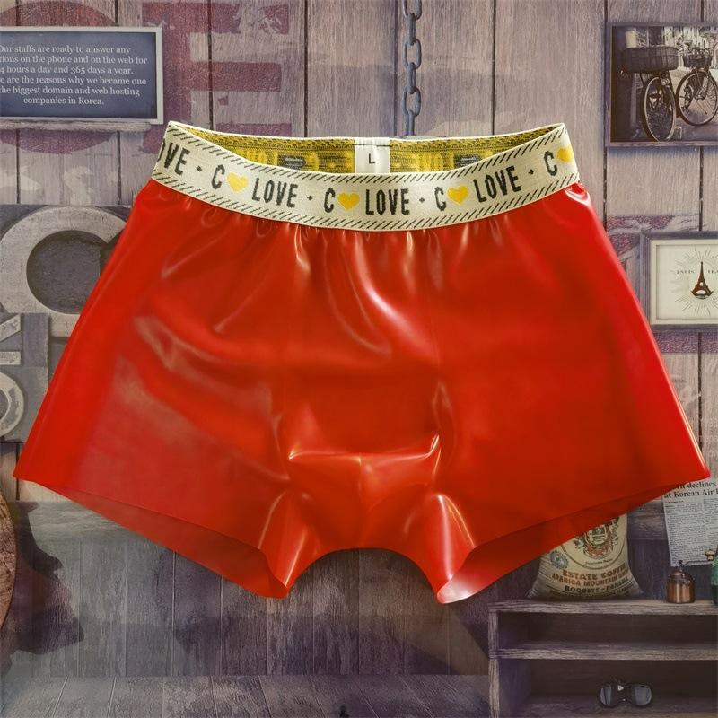 Fetisch Latex Enge Höschen Herren Durchsichtige Gummi Unterwäsche Boxershorts Sexy Hodensack U Konvex Beutel Unterhose Porno Nachtwäsche